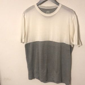 Eleventy silk/cotton crew neck t-shirt